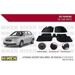 40992531 Hyundai Accent Era Havuzlu 3D Paspas Niken Siyah 2005-Sonrası