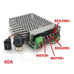 40A 50V DC Motor Hız Kontrol Devresi Ayarlanabilir Motor Sürücü