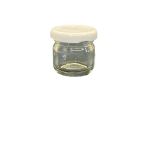 40ML Şeffaf Cam Konserve Kavanozu Beyaz Kapaklı, 24 Adet, Cam Kavanoz, Konserve Kavanozu, Reçel Kavanozu, Bal Kavanozu, Saklama Kavanozu