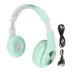 40mm Hoparlör ünitesi, kararlı Performans, Rahat, Katlanabilir, şık BT Kulaklık RGB ışıkları, 5.0 Ve EDR, gürültü önleme, 65h Oyun Süresi, HIFI Stereo (GREEN)
