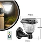 40W Duvara / Kapı Girişine Takılabilen Çok Renkli Ayarlanabilir Solar Güneş Enerjili Bahçe Lambası Üçgen