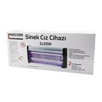 40W Lüx Kasa - Beyaz Kutu 2X20w Sinek Öldürücü Cız Makine Sd-70 (5250)