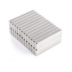40x10x5 mm Neodyum Dikdörtgen Süper Güçlü Mıknatıs - (2 Adet Set)