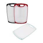 40X24CM Büyük Plastik Kesim Panosu Kaymaz Silikon Kenarlık - 10MM Kalınlık (5250)