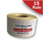 40X25 Termal Etiket | 15RULO Barkod Etiketi