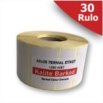 40X25 Termal Etiket |30 Rulo Barkod Etiketi