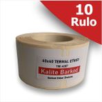 40X40 Termal Etiket | 10 Rulobarkod Etiketi