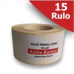 40X40 Termal Etiket | 15 Rulo Barkod Etiketi
