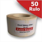 40X40 Termal Etiket | 30 Rulo Barkod Etiketi