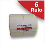 40X40 Yanyana 2 Li Termal Etiket | 6 Rulo Barkod Etiketi