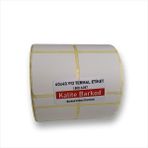 40X40 Yanyana 2 Li Termal Etiket | Rulo Barkod Etiketi