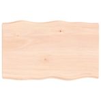 40x40x4cm katı meşe ahşap masa üstü canlı kenarları bitmemiş ahşap masa yemek masası kare ham ahşap tahta tahta üst