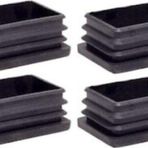 40X60Mm Plastik Dikdörtgen Içe Geçme Profil Tapası Kutu 4 Adet