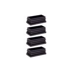 40x80 Mm Plastik Dikdörtgen İçe Geçme Profil Tapası (kutu) (4 Adet)