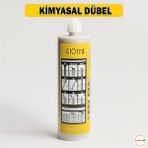 410 ml Polyester Bazlı Bileşenli Kimyasal Dübel Iç Dış Mekan Ankraj Malzemesi Beton Dübel Sıvı Çivi - Siyah