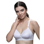 410 - Telsiz Süngerli Toparlayıcı Sütyen Minimizer - Beyaz, 85 B