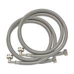 41066 Ss Çamaşır Makinesi Hortum Boru Yayı ile 90 Derece 3/4 Inç x 3/4 Inç Skitasche - standart
