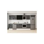 410X222 Cm High Gloss Mutfak Dolabı Mb-E90S60S60-3 High Gloss | Antrasit - Suntalam