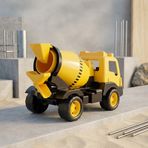 42 cm Büyük Plastik İnşaat Beton Mikseri Oyuncak Kamyon