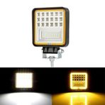 42 Led 126 W Beyaz 3 Modlu Turuncu Beyaz Yayıcı Off Road Farı Lamba Çalışma Lambası Sis Lambası