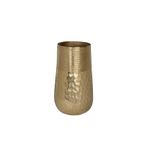 421305 "nılgaut" Gold Dekoratif Metal Vazo 28cm Yüksekliğinde 16cm Çapında