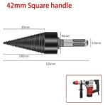 42MM Kare Sap Diğer 32/42/50MM Ahşap Matkap Ucu Büküm Yakacak Odun Yarma Matkap Ucu Ahşap Ayırıcı Vida Konileri Bit Kare Yuvarlak Ahşap Matkap Uçları (Yurt Dışından) - Renkli