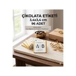 43 cici süsler organizasyon 96 Adet Madlen Çikolata Etiketi Nişan Düğün Söz Nikah İsimli Baskılı Kişiye Özel Sticker Etiket Kare