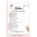 43 cici süsler organizasyon Gelini Kim Daha Iyi Tanıyor? Bekarlığa Veda Soru Kartları 8 Adet 10x14cm