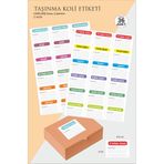 43 cici süsler organizasyon Taşınma Malzemeleri Sticker 36 Adet Yapışkan Taşınma Kolisi Etiketi , Depolama Ev Taşıma