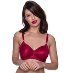 430 - Telsiz Penye Süngerli Toparlayıcı Sütyen - Bordo, 85 B