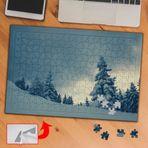 431841 Karlı Tepe ve Çam Ağacı 240 Parça Puzzle Yapboz Tablo