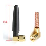 433Mhz RF 3dBi SMA Erkek 90 Derece Anten 5cm Kablosuz Haberleşme Modül Cihaz Omni Radyo Telsiz GSM GPS 433 Mhz
