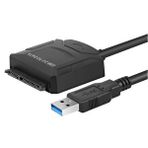 4356 Usb 3.0 To 2.5 3.5 İnç Sata Ssd Hdd Hard Disk Çevirici Dönüştürücü Adaptör Kablosu Siyah