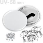 44 mm Uv Baskılı Buton Şişe Açacağı Anahtarlık Seti, 250 Adet - Antrasit - Seçenek 1