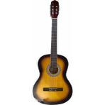 4/4 Sap Ayarlı Klasik Gitar Seti Sunburst, Kılıf, Metot ve Pena ile - Seçenek 1 - Ahşap - Ceviz