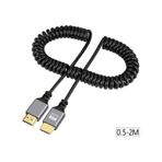 4414 Hdmi Spiral Yaylı Uzayabilen FullHd 4k 60Hz Uhd Kablo 2Metre