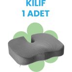 44*36*9 cm Viscofoam Coccyx Minder Kılıfı (Gri) - 44*36*9cm