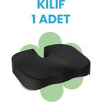 44*36*9cm Viscofoam Coccyx Minder Kılıfı (Siyah)