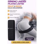 444 Marka Pilates Lastiği Squad Bandı Orta Sert Squat Bant Fitness Kalça Egzersizi Direnç Bandı Lastiği Loop - Siyah