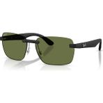 4470CH 601S/2 62-16-145 Ray-Ban Polarize Erkek Güneş Gözlüğü - Siyah