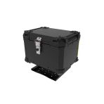 45 Litre Universal Alüminyum Standart Motosiklet Çantası Siyah
