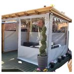 450 X 200 Pvc Şeffaf Branda Kapama Kış Bahçesi Fermuarlı