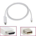 4500 Mini Displayport To Hdmi Çevirici Dönüştürücü Adaptör Kablosu (3 Metre) Beyaz