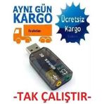 4504 5+1 Harici Usb Ses Kartı 3.5Mm Kulaklık Mikrofon Çevirici Dönüştürücü