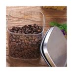 450ML Sızdırmaz Vakumlu Metal Kapaklı Borosilikat Cam Kavanoz – Hava Geçirmez & Dayanıklı Gıda Saklama Kabı (10CM x 10CM) - standart