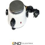 450W Mini Pleytli Ocak - Beyaz - Antrasit