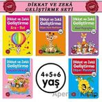 4+5+6 Yaş Dikkat ve Zeka Geliştirme Seti Afife Çoruk Beyaz Panda Yayınları