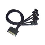 4598 Sata Power To Fan Çevirici 4 Port Y Pin Pwm Çoklayıcı Splitter Fan Kablosu