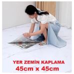 45CM x 45CM 1 Adet Yapışkanlı Parke Floor Pvc Panel Yer Zemin Kaplama Paneli Arkası Kauçuklu 15P - 45 x 45