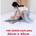 45Cm X 45Cm 1 Adet Yapışkanlı Parke Floor Pvc Panel Yer Zemin Kaplama Paneli Arkası Kauçuklu 15P